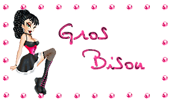 gif bisous femme